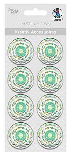 ursus-kreativ-accessoires-green-spirit-wir-feiern-sticker-8-st-ck-selbstklebend image 3
