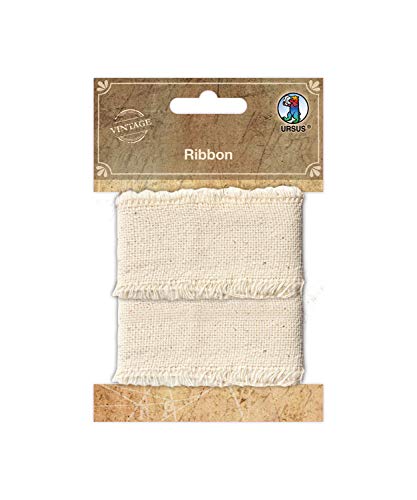 ursus-40570006-ribbon-stoffband-vintage-look-creme-ca-3-cm-x-1-m image 2
