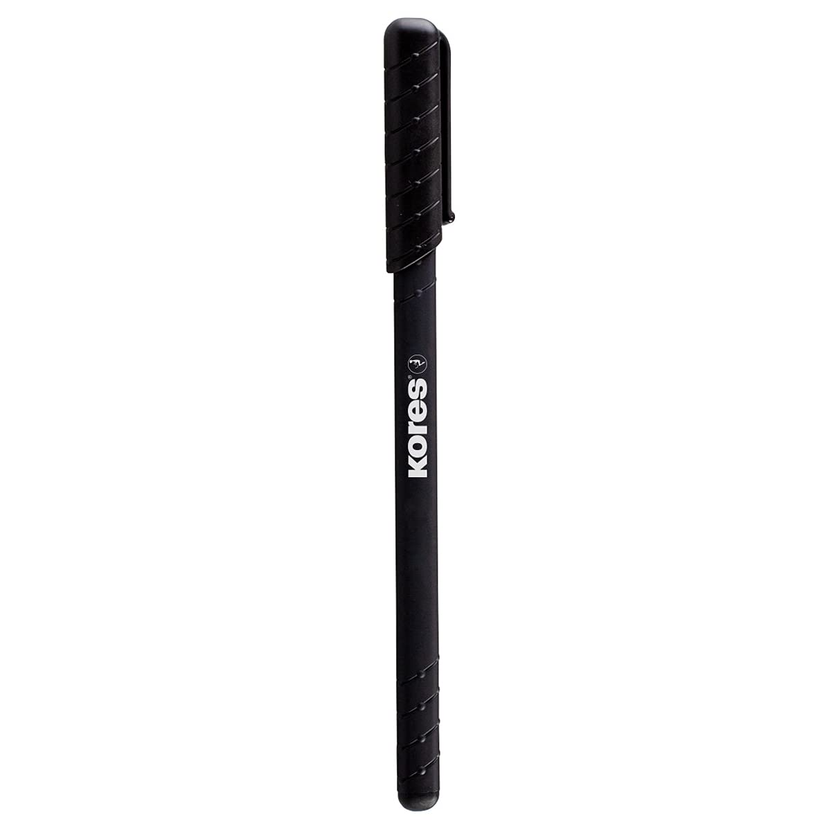 kores-k0r-m-kugelschreiber-schwarz-1-mm-12er-pack-mit-griffzone image 1