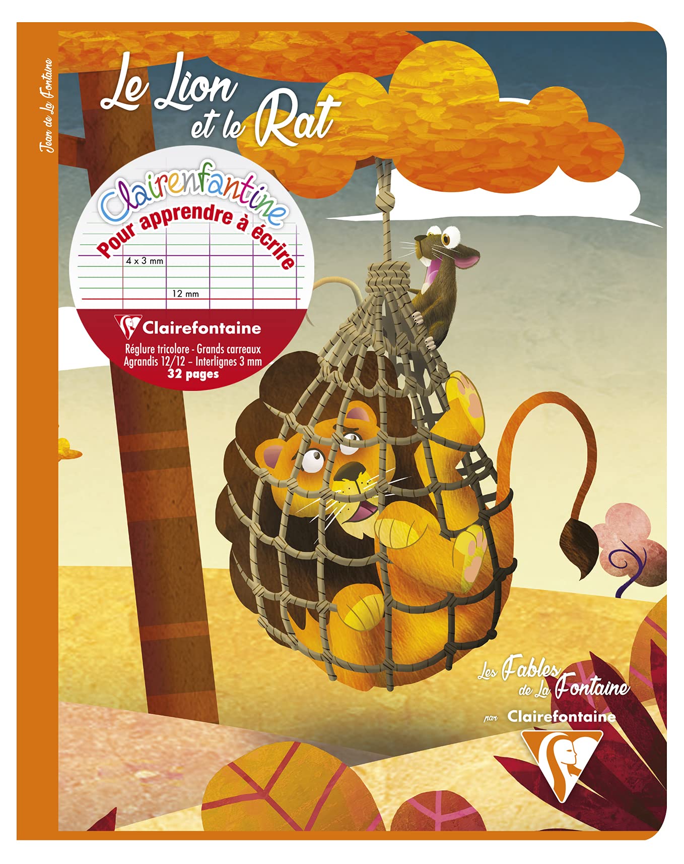 clairefontaine-36796c-les-fables-de-la-fontaine-schulheft-17x22-cm-16-blatt-90g- image 5