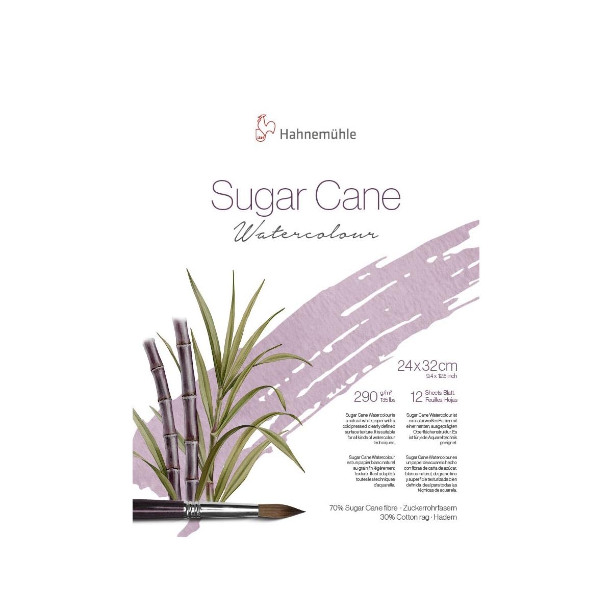 hahnem-hle-sugar-cane-watercolour-aquarellpapier-a4-290g-12-blatt-naturwei image 4