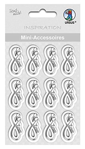 ursus-mini-accessoires-eternity-silber-12-st-ck-infinity-mit-herz-love image 3