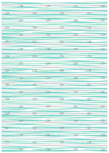 ursus-designkarton-jesus-aqua-streifen-din-a4-200-g-qm-5-blatt-silberveredelt image 7
