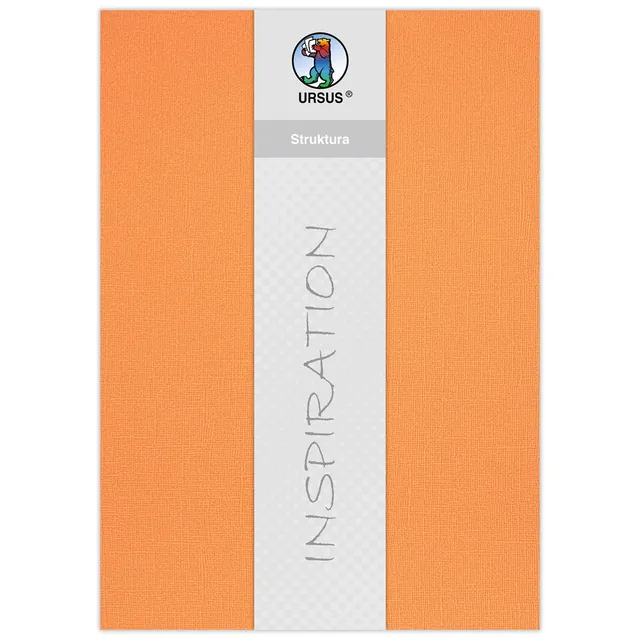 ursus-80010005-bastelkarton-struktura-basic-1-mandarine-220-g-qm-23-x-33-cm-5-bl image 1