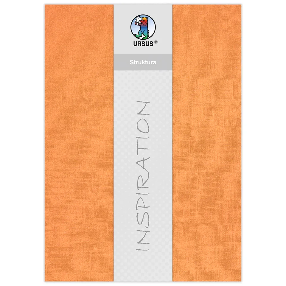 ursus-80010005-bastelkarton-struktura-basic-1-mandarine-220-g-qm-23-x-33-cm-5-bl image 1