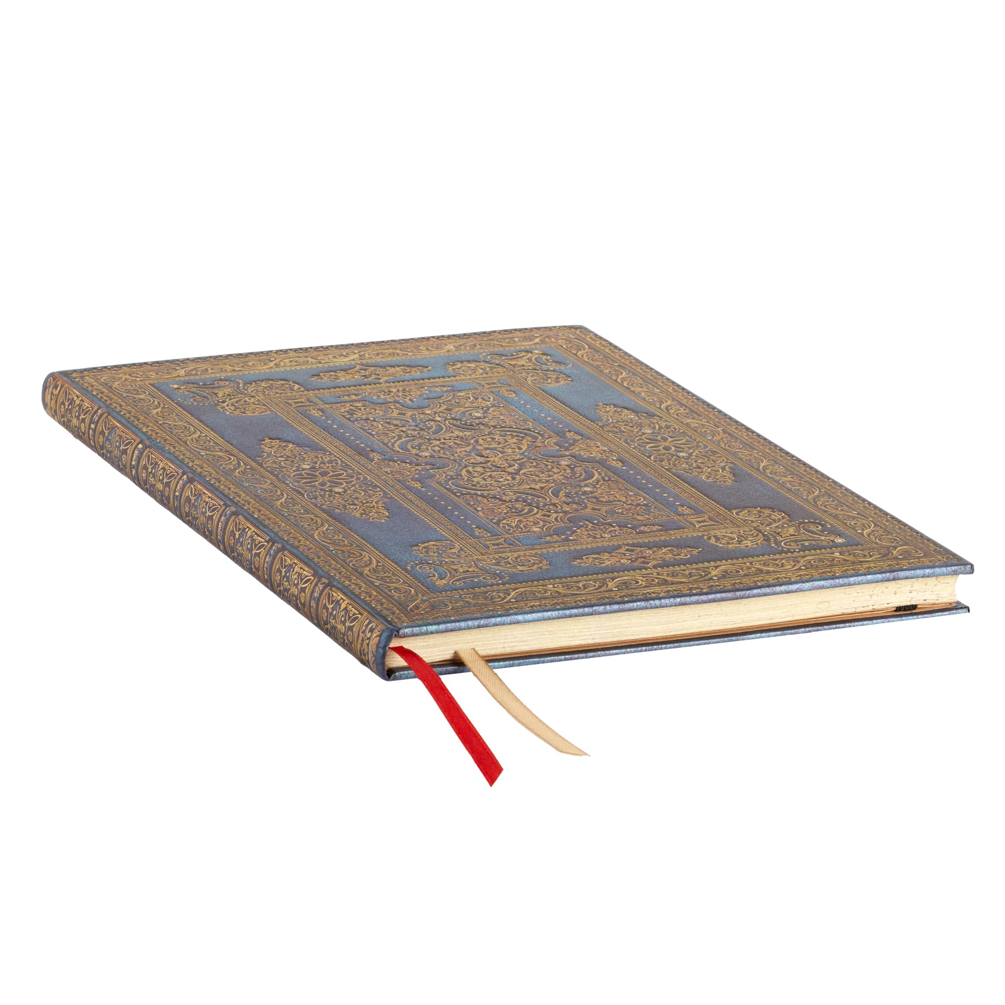 paperblanks-blue-luxe-grande-hardcover-journal-unliniert-mit-elastikband image 3