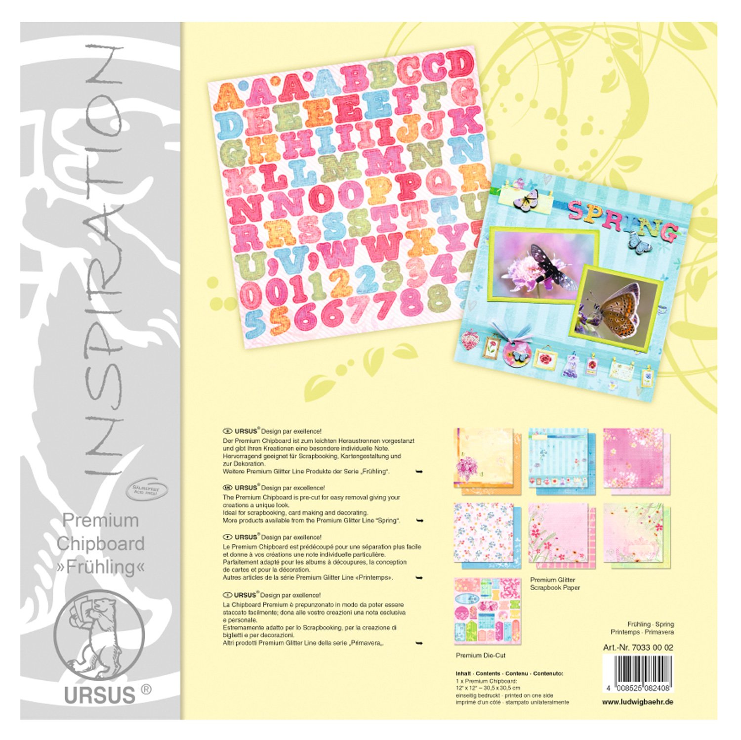 ursus-premium-glitter-collection-fr-hling-scrapbook-set-30-5x30-5-cm image 8