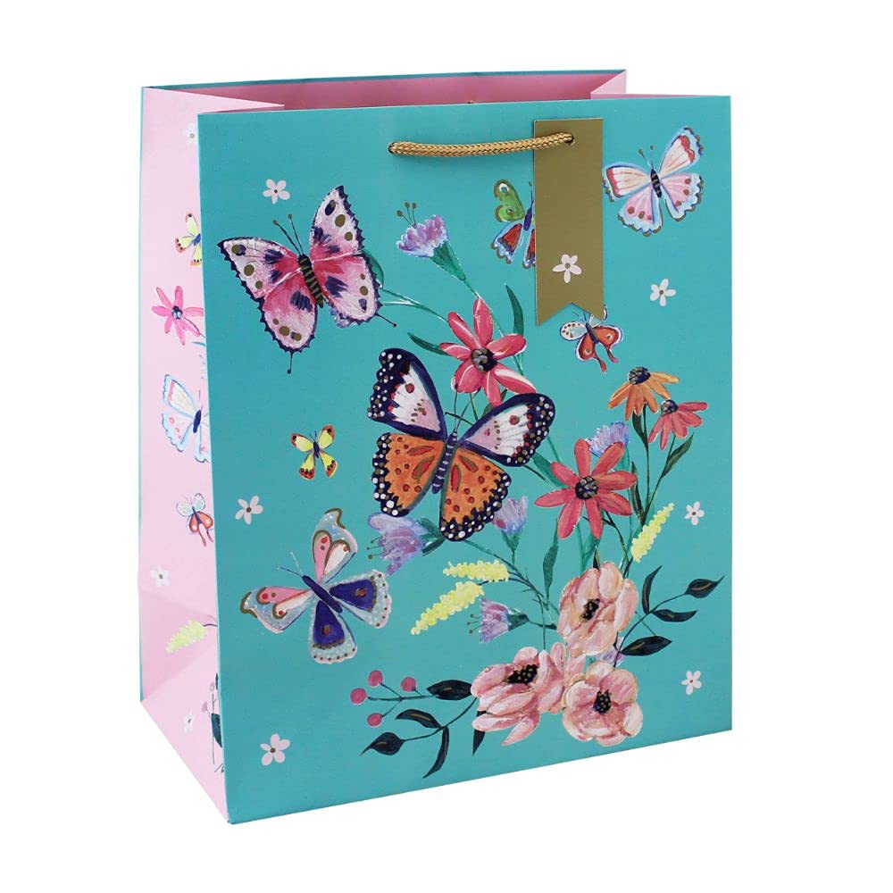 clairefontaine-geschenktasche-l-26-5-x-14-x-33-cm-kraftpapier-sommer-blumen image 4