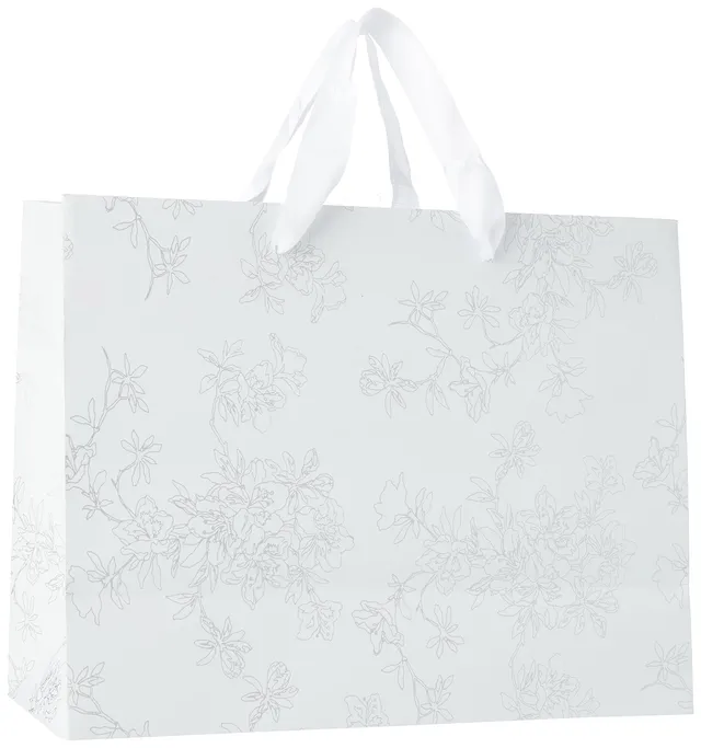 clairefontaine-223760c-geschenktasche-32-x-13-x-24-5-cm-arabesken-silber-wei image 1