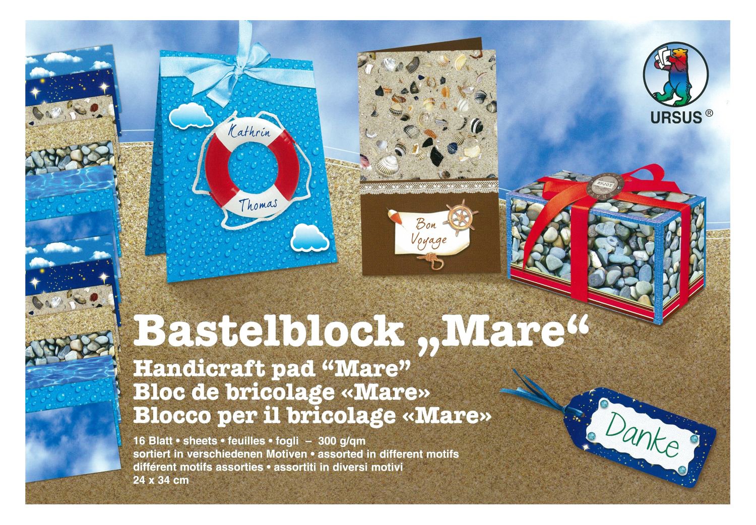 ursus-bastelblock-party-24x34-cm-16-blatt-300-g-m-beidseitig-bedruckt image 4