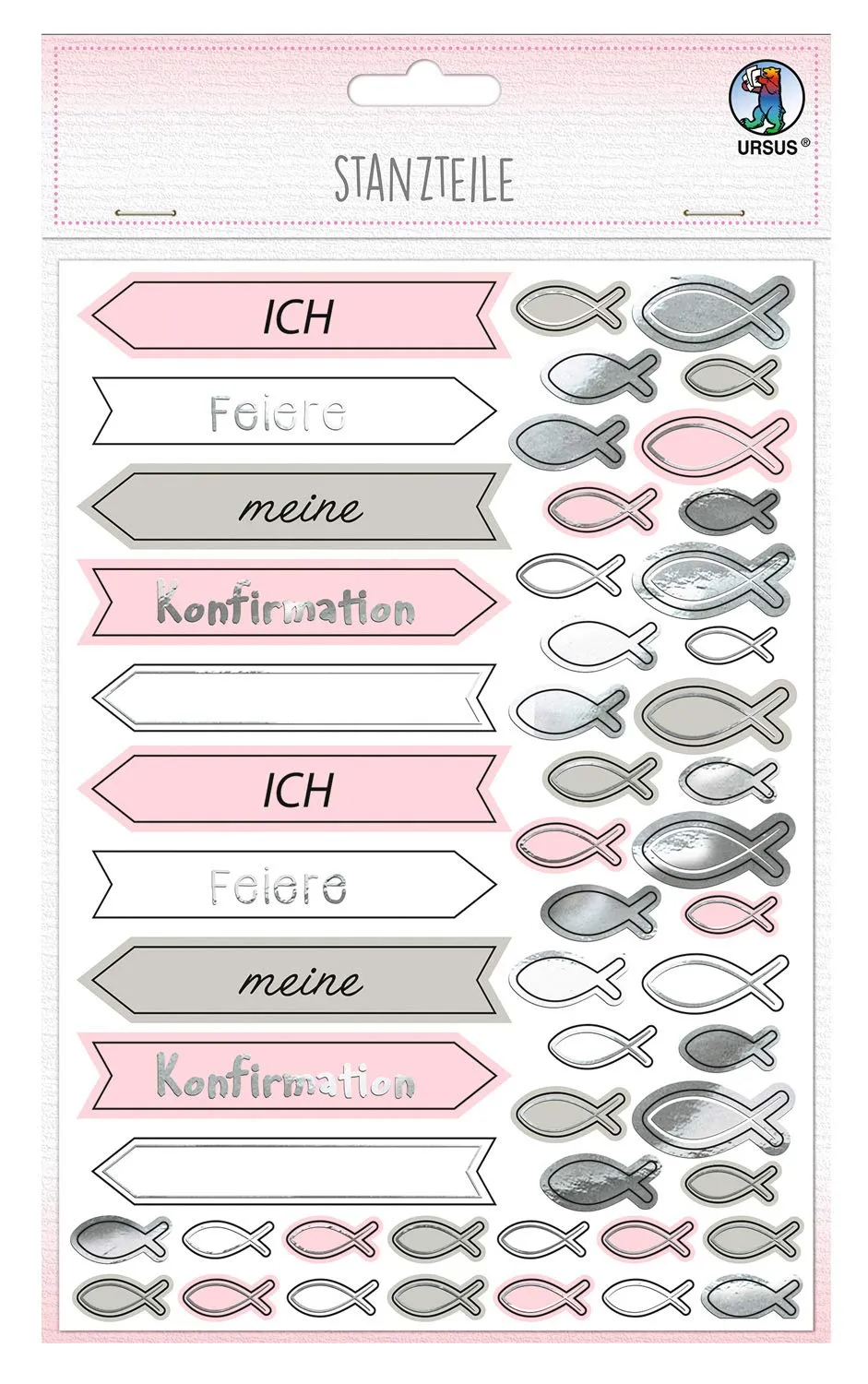 ursus-56919201f-stanzteile-ich-feiere-meine-konfirmation-rosa-taupe-312-teile-20 image 1