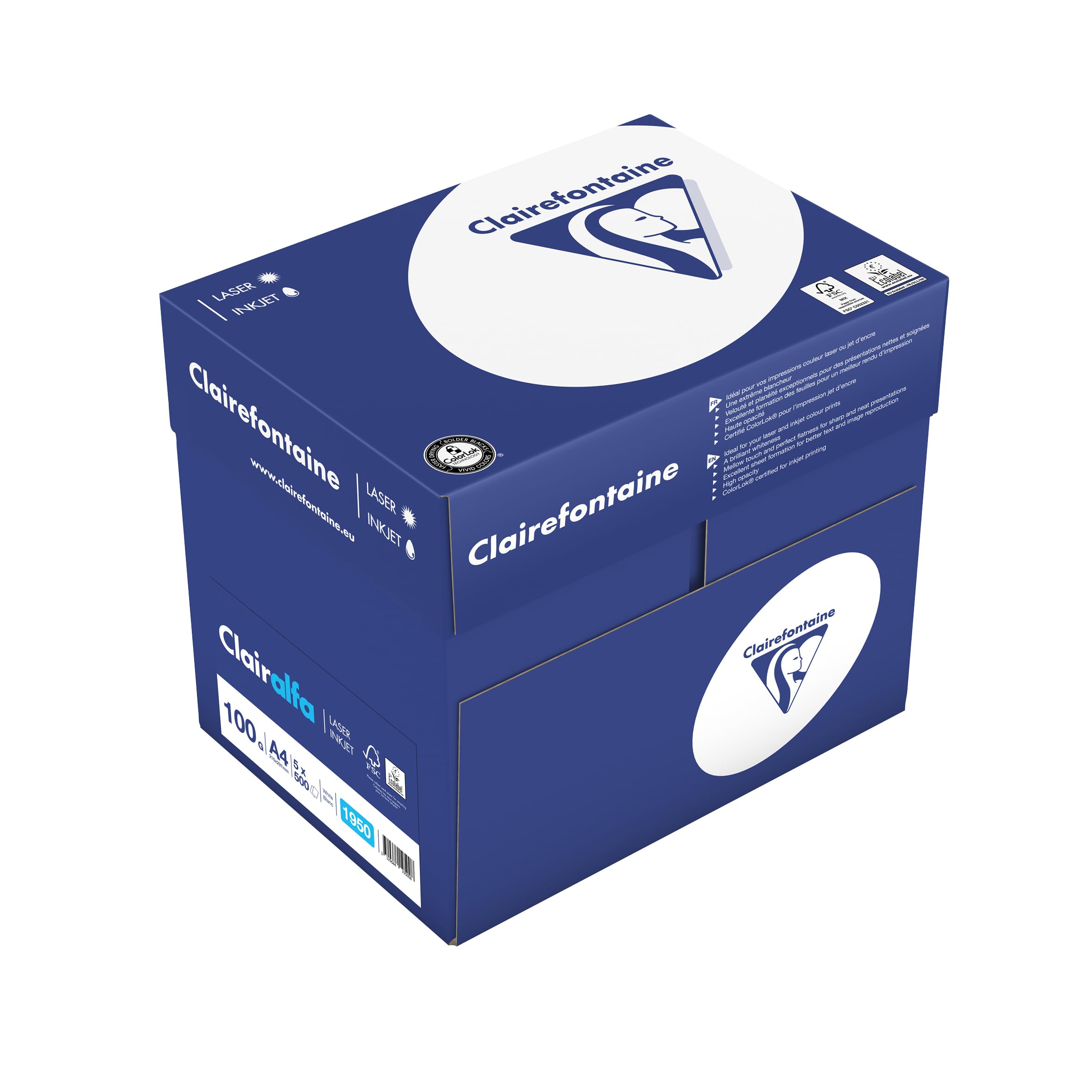 clairefontaine-clairalfa-druckerpapier-din-a4-80g-extrawei-karton-mit-7-x-200-bl image 5