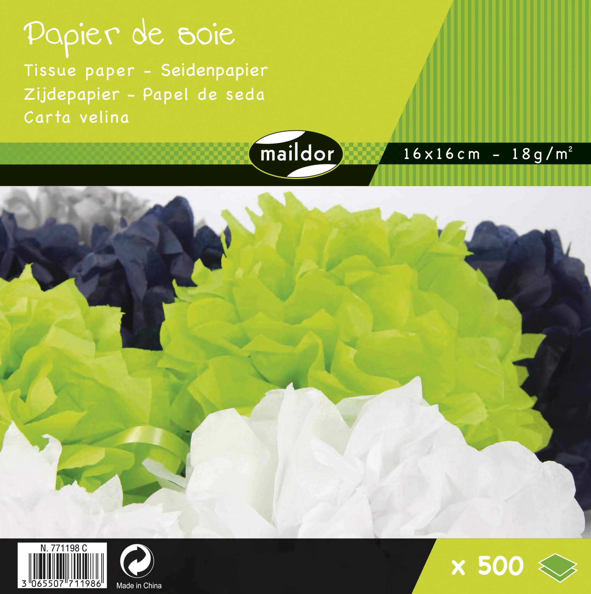 clairefontaine-maildor-seidenpapier-500-bogen-16-x-16-cm-sortiert image 1