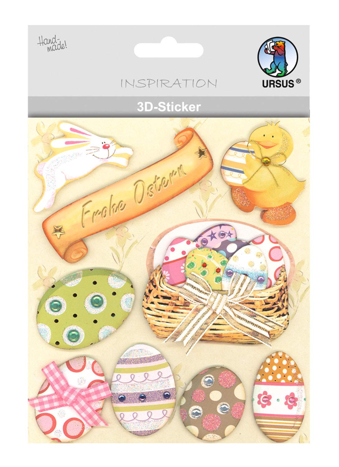 ursus-56420097-3d-sticker-ostern-motiv-97-mehrlagig-selbstklebend image 1