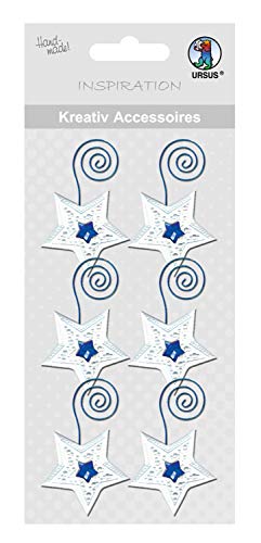 ursus-56400059-kreativ-accessoires-sterne-blau-silber-f-r-scrapbooking image 3