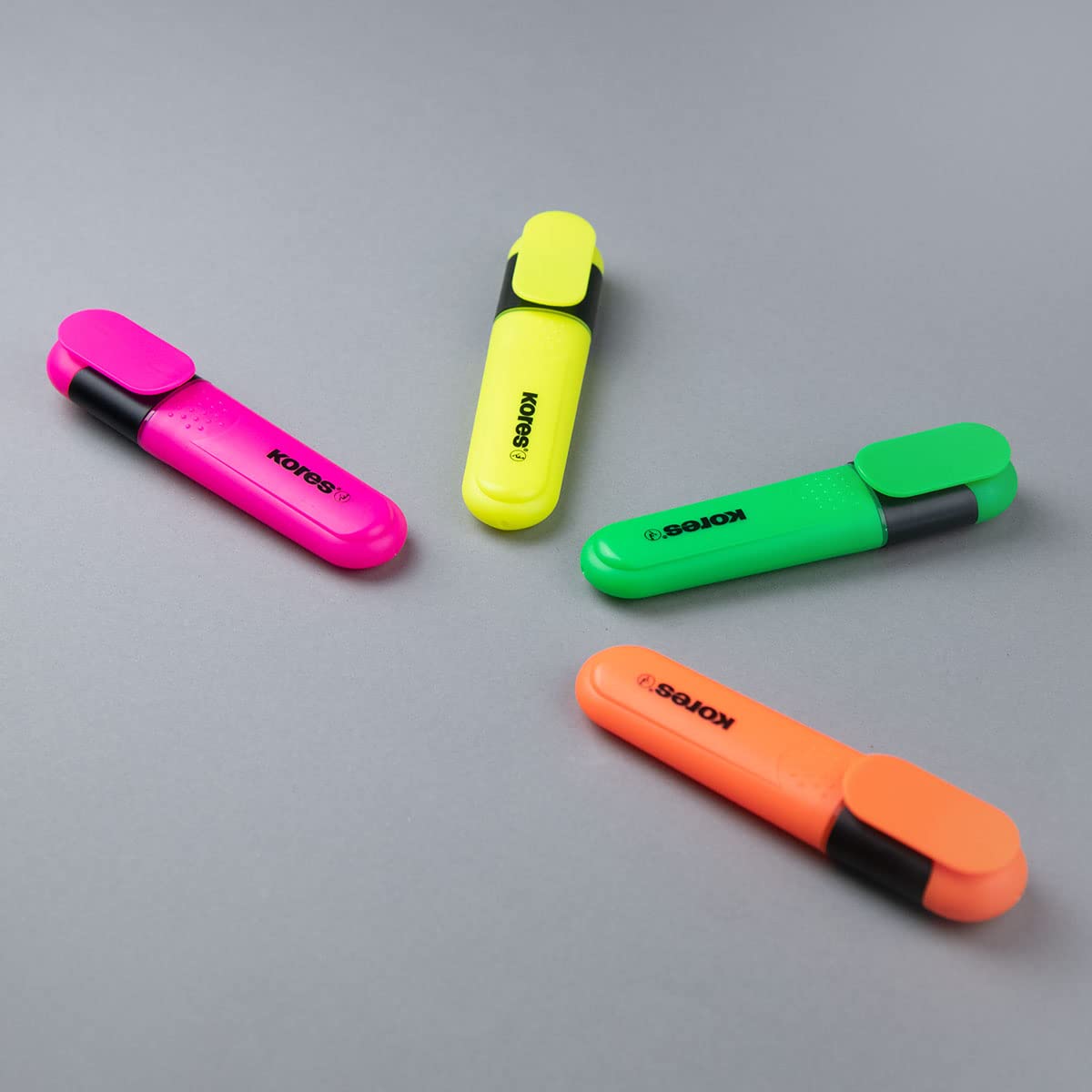 kores-bright-liner-plus-textmarker-4er-set-keilspitze-sortierte-farben image 7