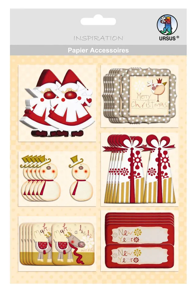 ursus-papier-accessoires-weihnachten-56500025-36-sticker-in-6-motiven image 1