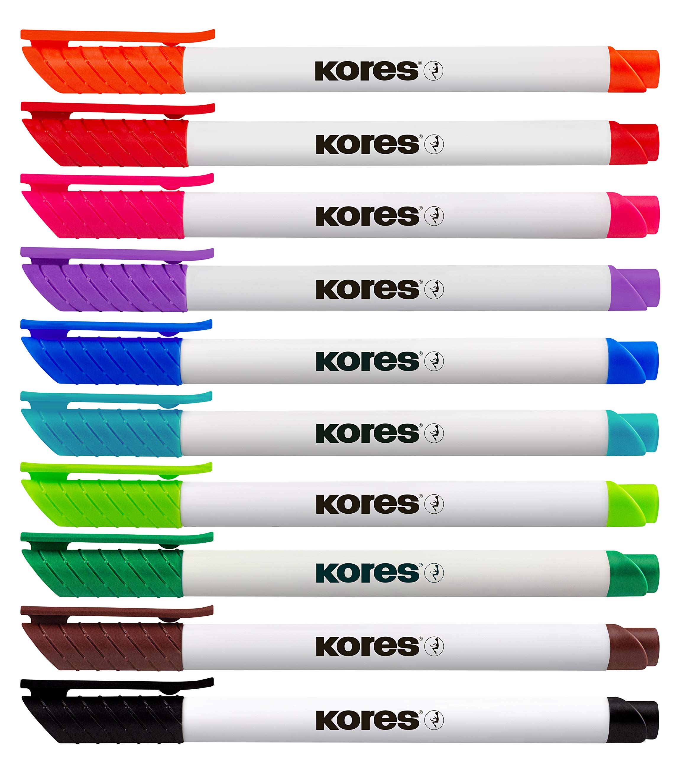 kores-k-marker-whiteboard-marker-set-10-farben-feine-spitze image 2