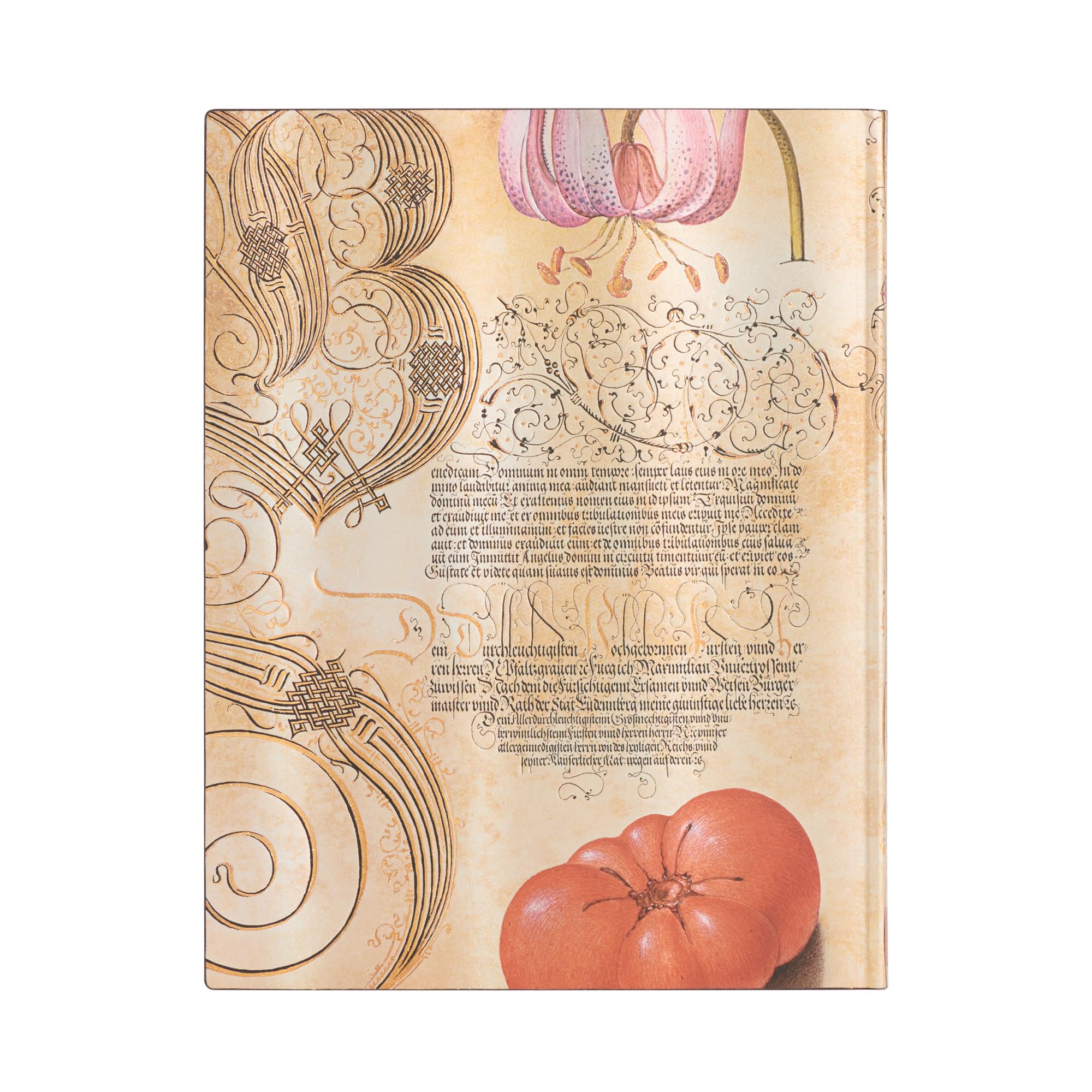 paperblanks-lily-tomato-mira-botanica-ultra-notizbuch-unliniert-flexi-softcover image 2