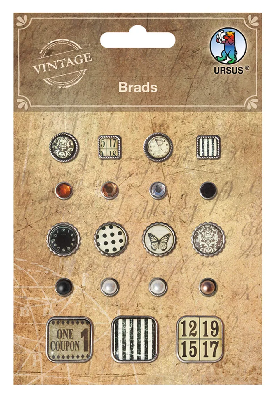 ursus-40520002-brads-im-vintage-design-metall-19-st-ck image 1