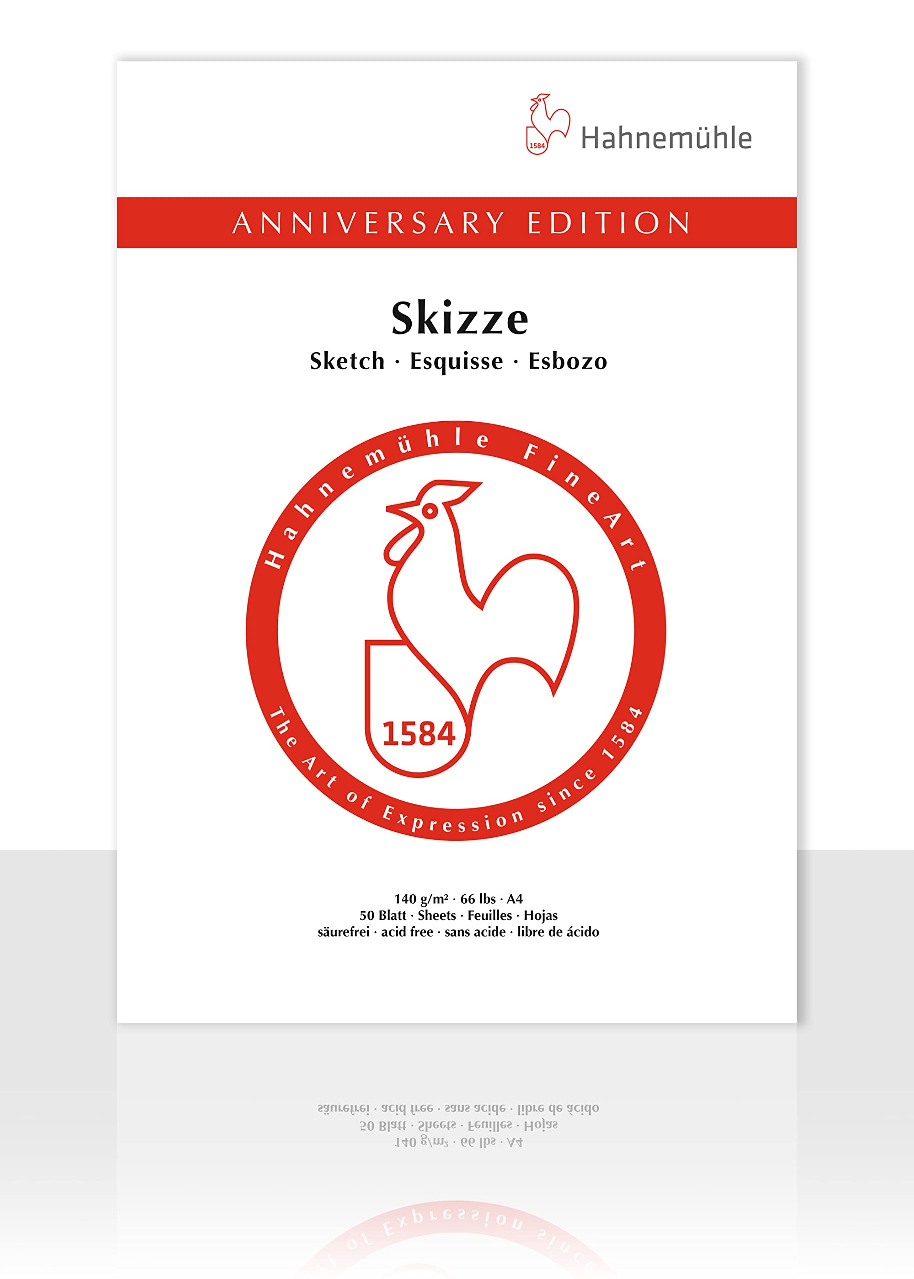 hahnem-hle-skizzenblock-jubil-um-anniversary-edition-a4-140g-m-50-blatt image 1