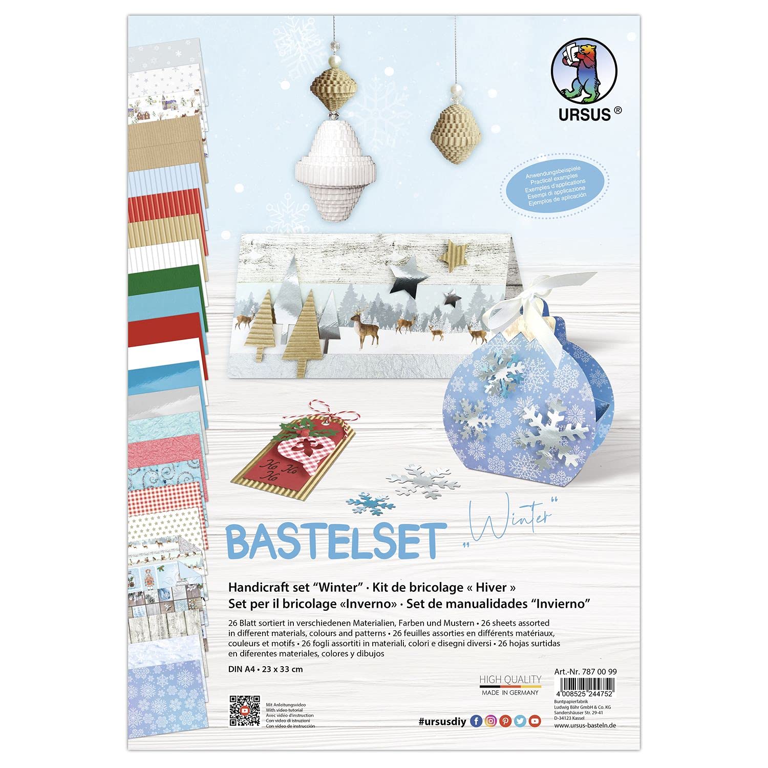 ursus-bastelset-regenbogen-materialmix-mit-papier-faltbl-ttern-und-stanzteilen image 4