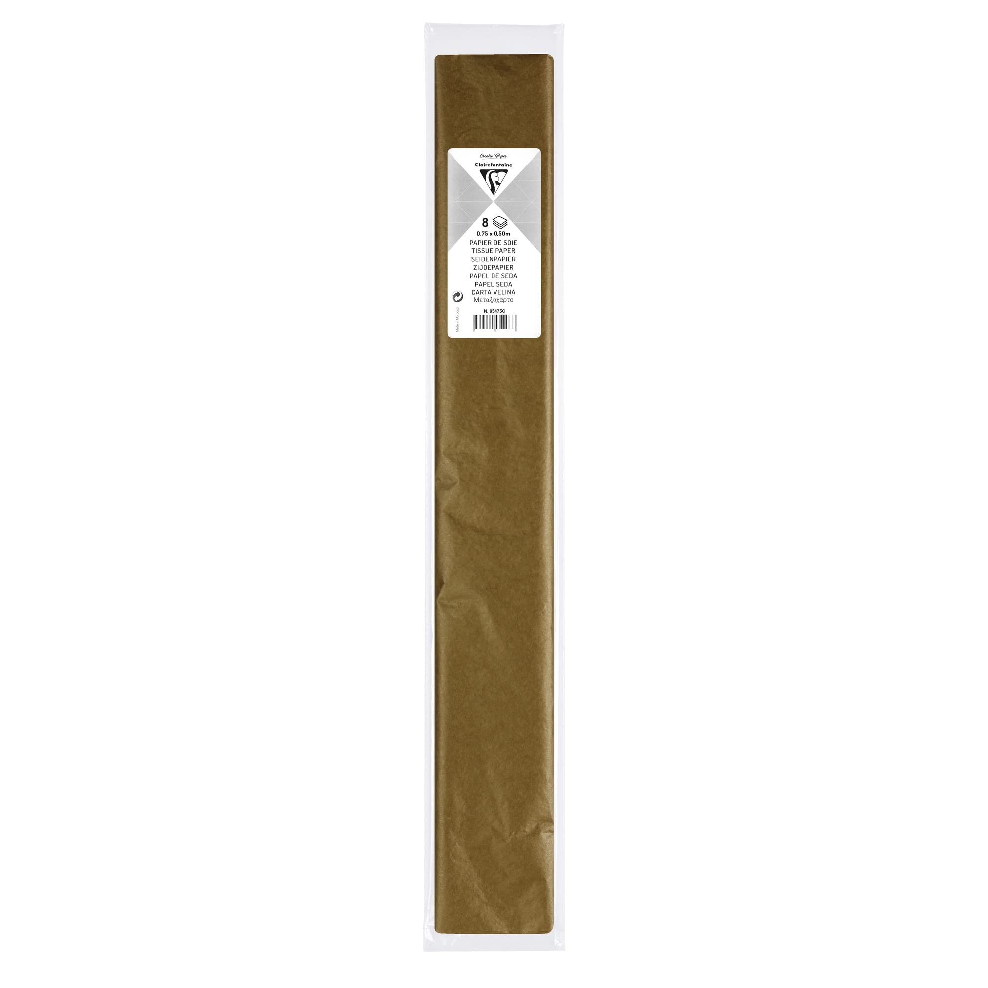 clairefontaine-seidenpapier-bogen-50-x-75-cm-gold-metallic image 1