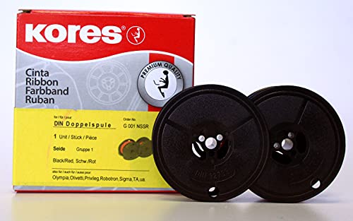 kores-schreibmaschinenfarbband-seide-schwarz-rot-din-doppelspule image 5