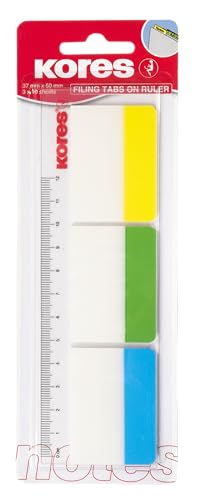 kores-register-haftindexstreifen-breit-auf-lineal-37-x-50-mm-3-x-10-blatt image 2