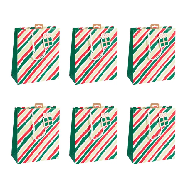 clairefontaine-geschenktasche-m-21-5-x-10-x-25-3-cm-hohoho-weihnachten-rot-gr-n- image 1