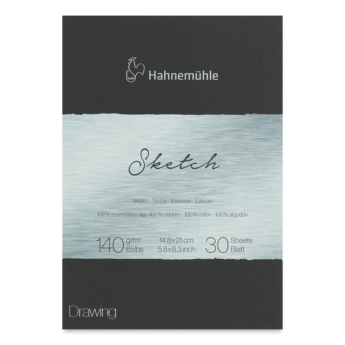 hahnem-hle-the-collection-sketch-skizzenblock-din-a5-100-baumwolle-140-g-m-30-bl image 1
