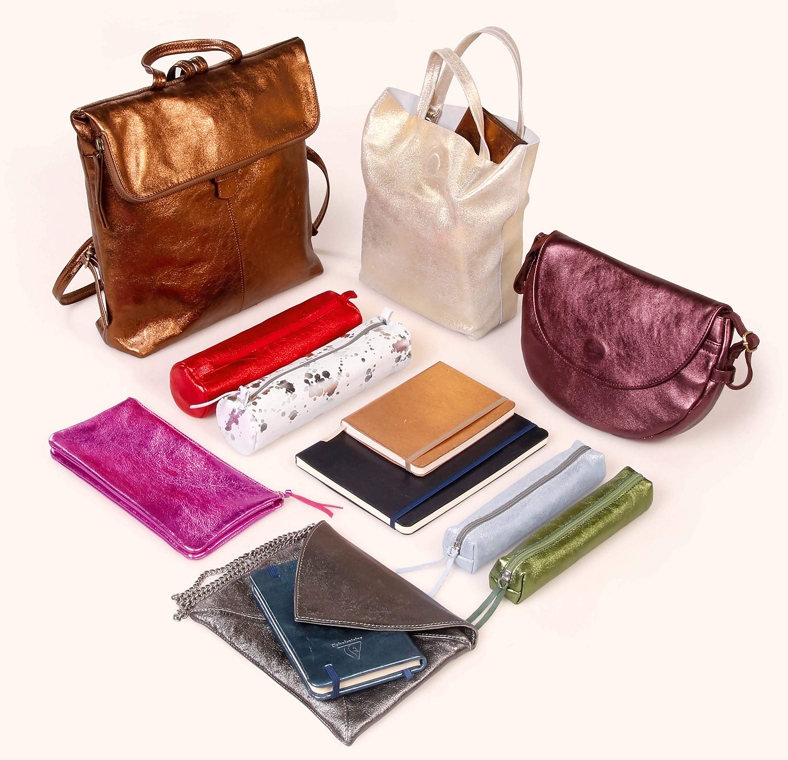 clairefontaine-400063c-etui-cosmicuir-flach-22x11cm-glatt-kupfer image 4