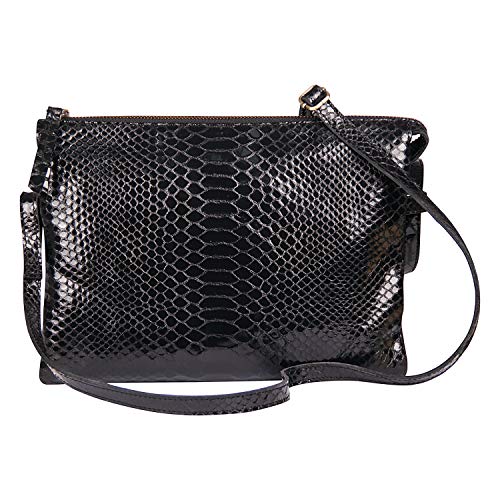 clairefontaine-410184c-duo-tasche-27-x-19-cm-leder-python-schwarz-reptil-design image 8