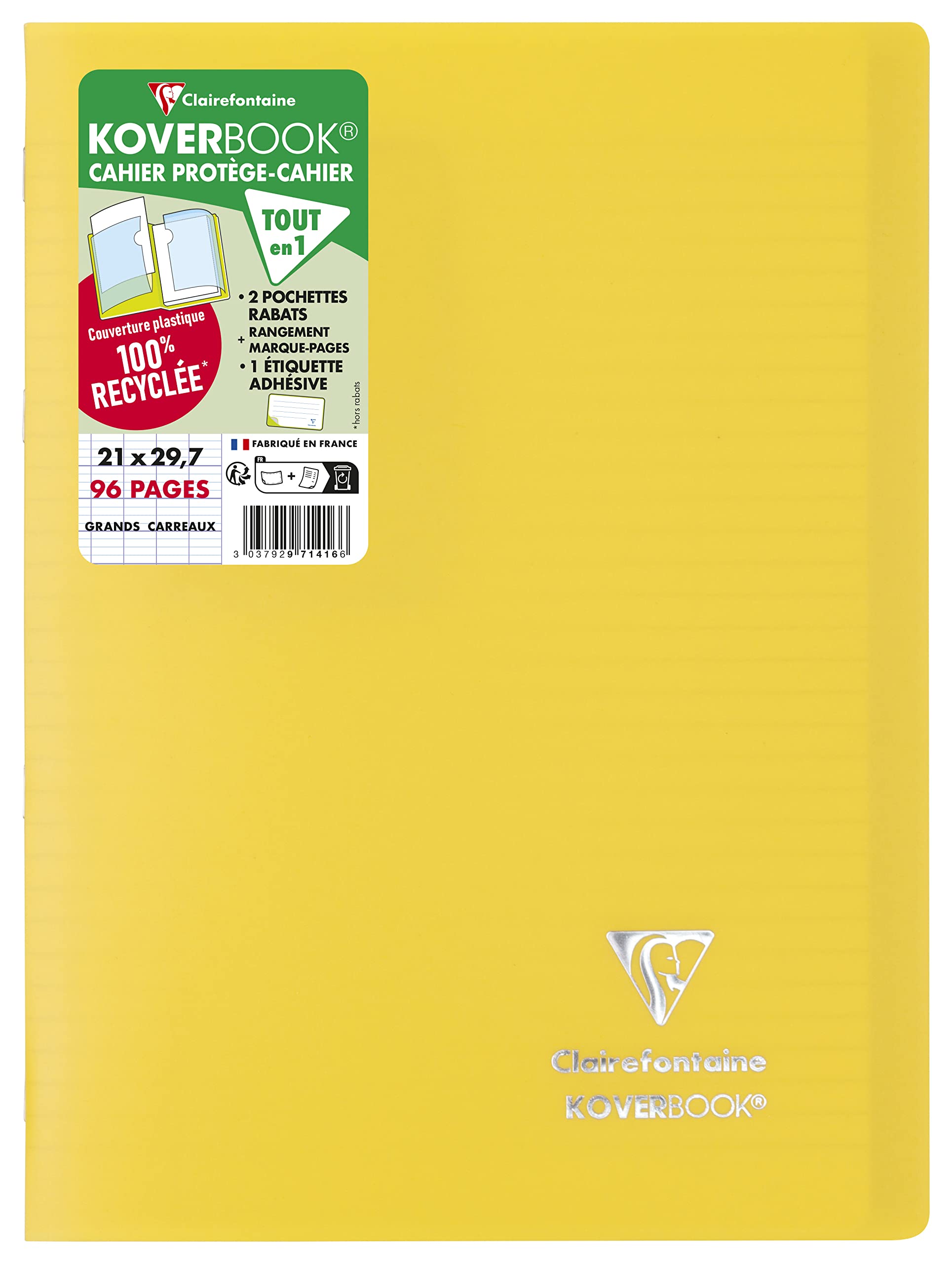clairefontaine-koverbook-schulheft-971412c-a4-48-blatt-90g-sey-s-blau-geheftet image 3