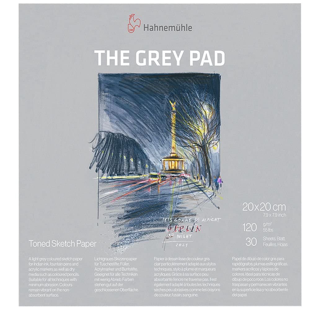hahnem-hle-the-grey-pad-skizzenblock-a4-120-g-m-30-blatt-grau image 5