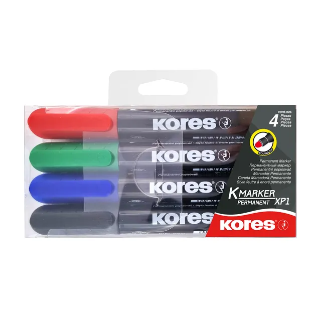 kores-k-marker-xp1-permanent-marker-rundspitze-4-farben image 1