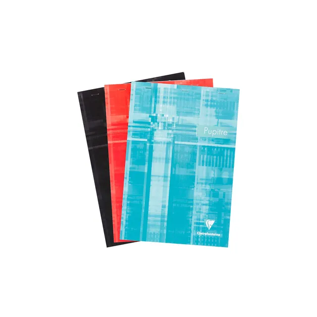 clairefontaine-6152c-notizblock-pupitre-a4-80-blatt-kariert-farbig-sortiert image 1
