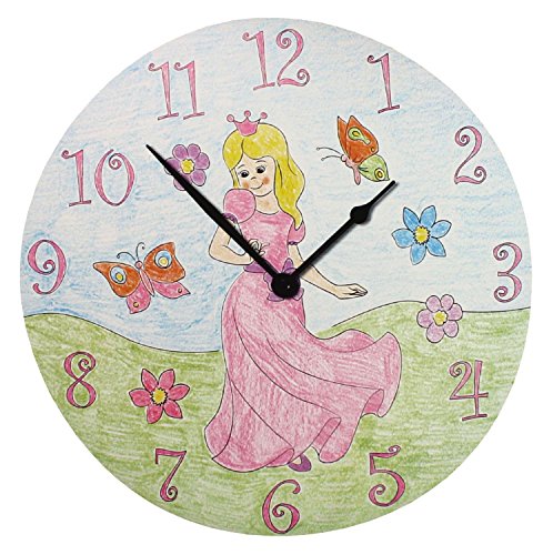 ursus-ausmal-uhr-prinzessin-wanduhr-25-cm-zum-ausmalen image 4
