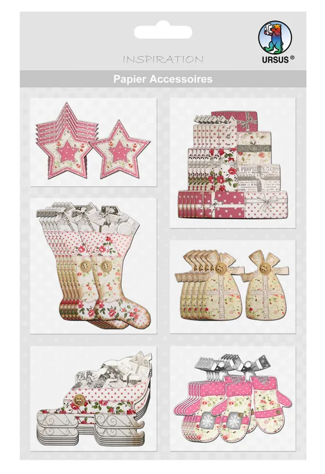 ursus-56500042-papier-accessoires-weihnachtliche-motive-42-36-st-ck-papiermotive image 1