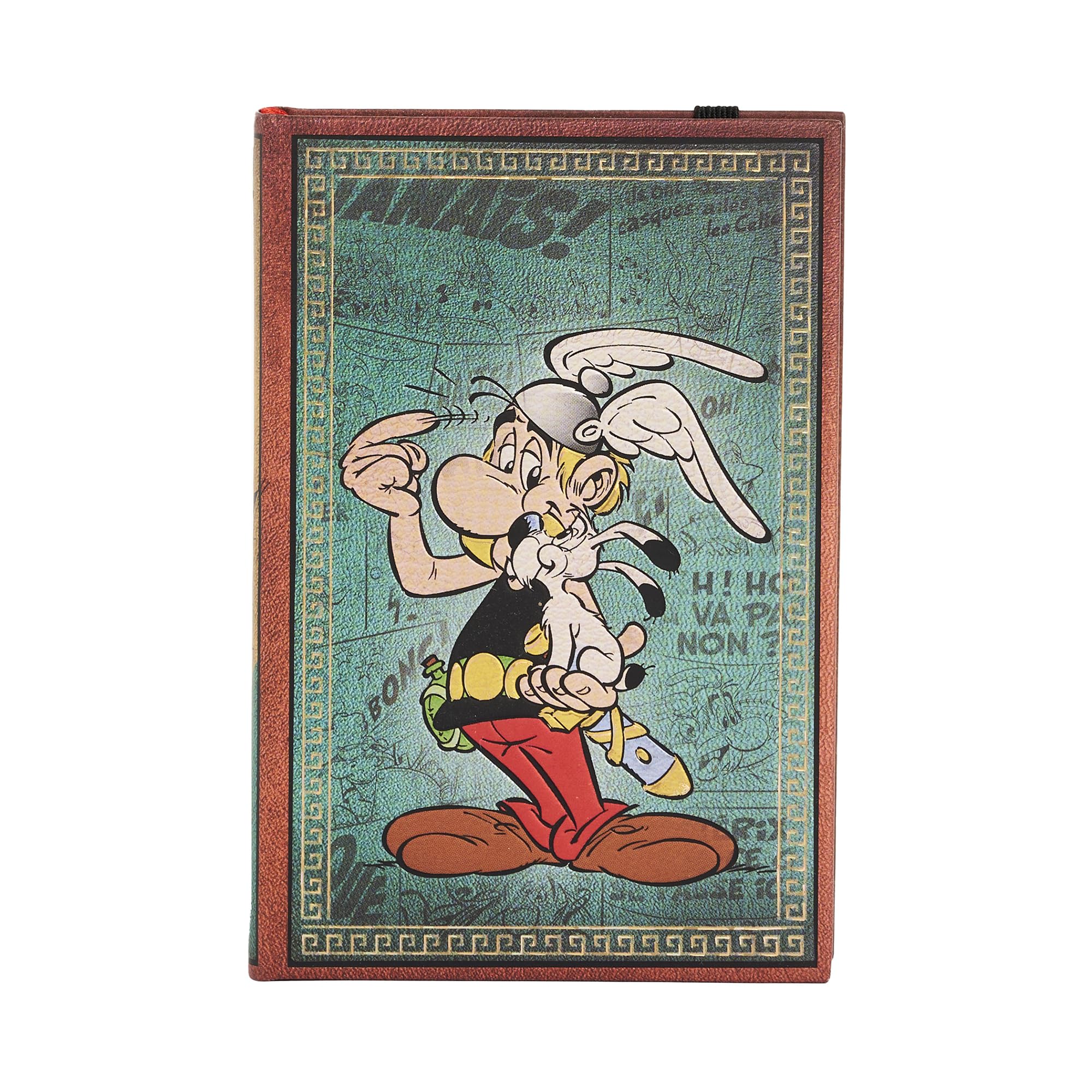 paperblanks-asterix-the-gaul-mini-notizbuch-liniert-hardcover-mit-elastikband image 1
