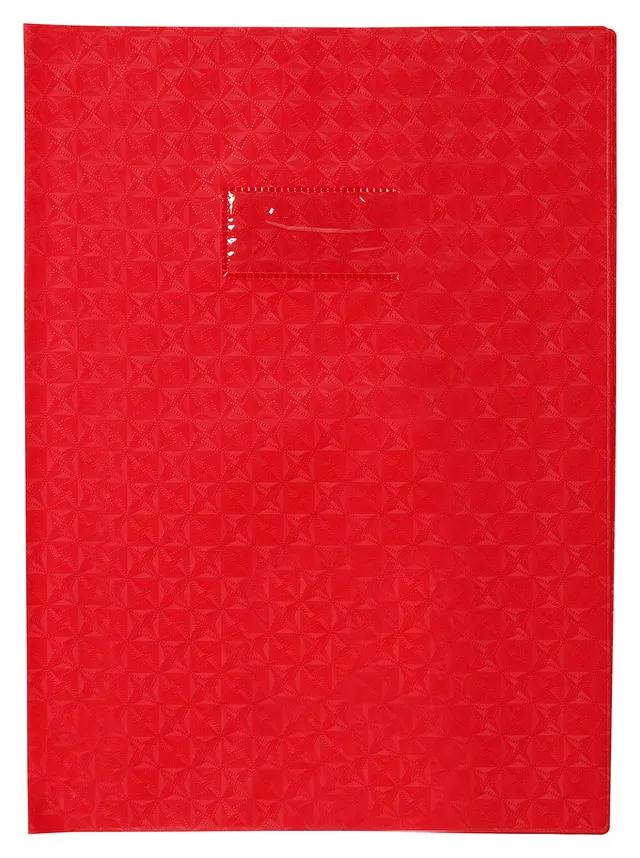 clairefontaine-calligraphe-heftumschlag-din-a4-pvc-rot-mit-etikettenhalter image 1