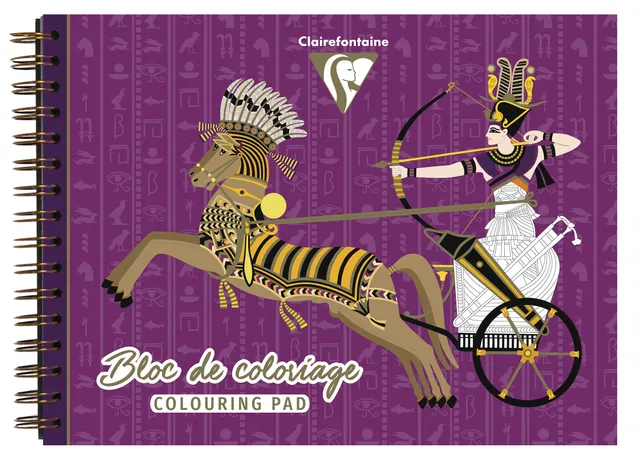 clairefontaine-96188c-ausmalblock-gypten-32x24-cm-20-blatt-250g image 1