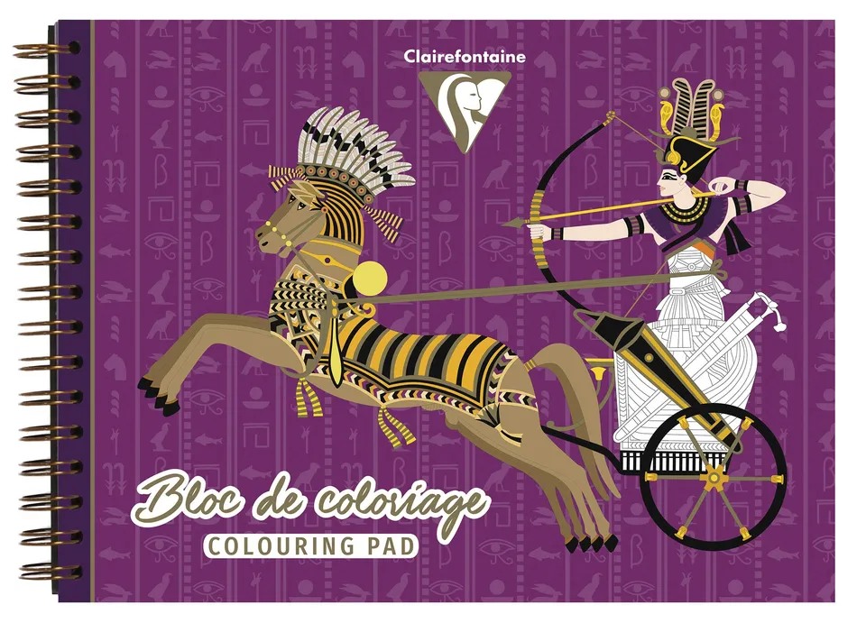 clairefontaine-96188c-ausmalblock-gypten-32x24-cm-20-blatt-250g image 1