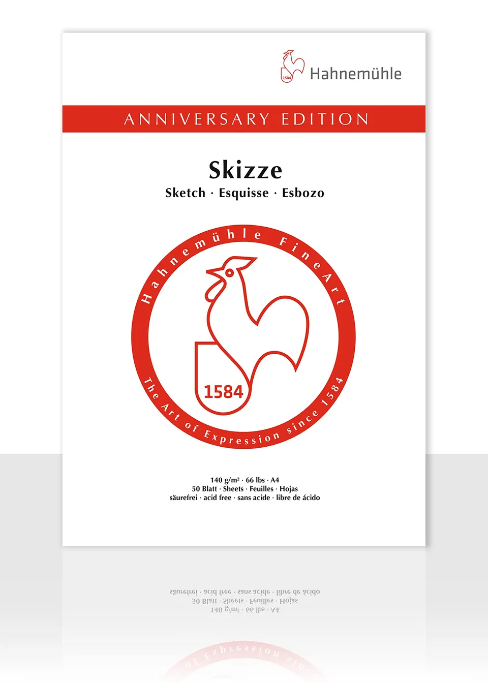 hahnem-hle-skizzenblock-jubil-um-anniversary-edition-a4-140g-m-50-blatt image 1