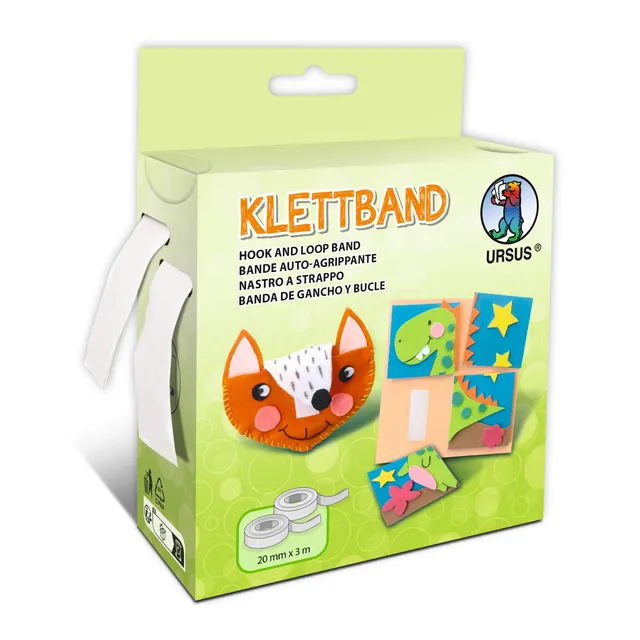 ursus-klettband-44080000-wei-selbstklebender-klettverschluss-20-mm-x-3-m-auf-rol image 1