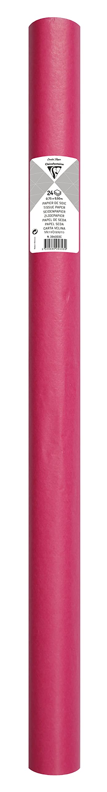 clairefontaine-394003c-seidenpapier-rolle-24-bogen-50x75-cm-18g-zyklamenrot image 2