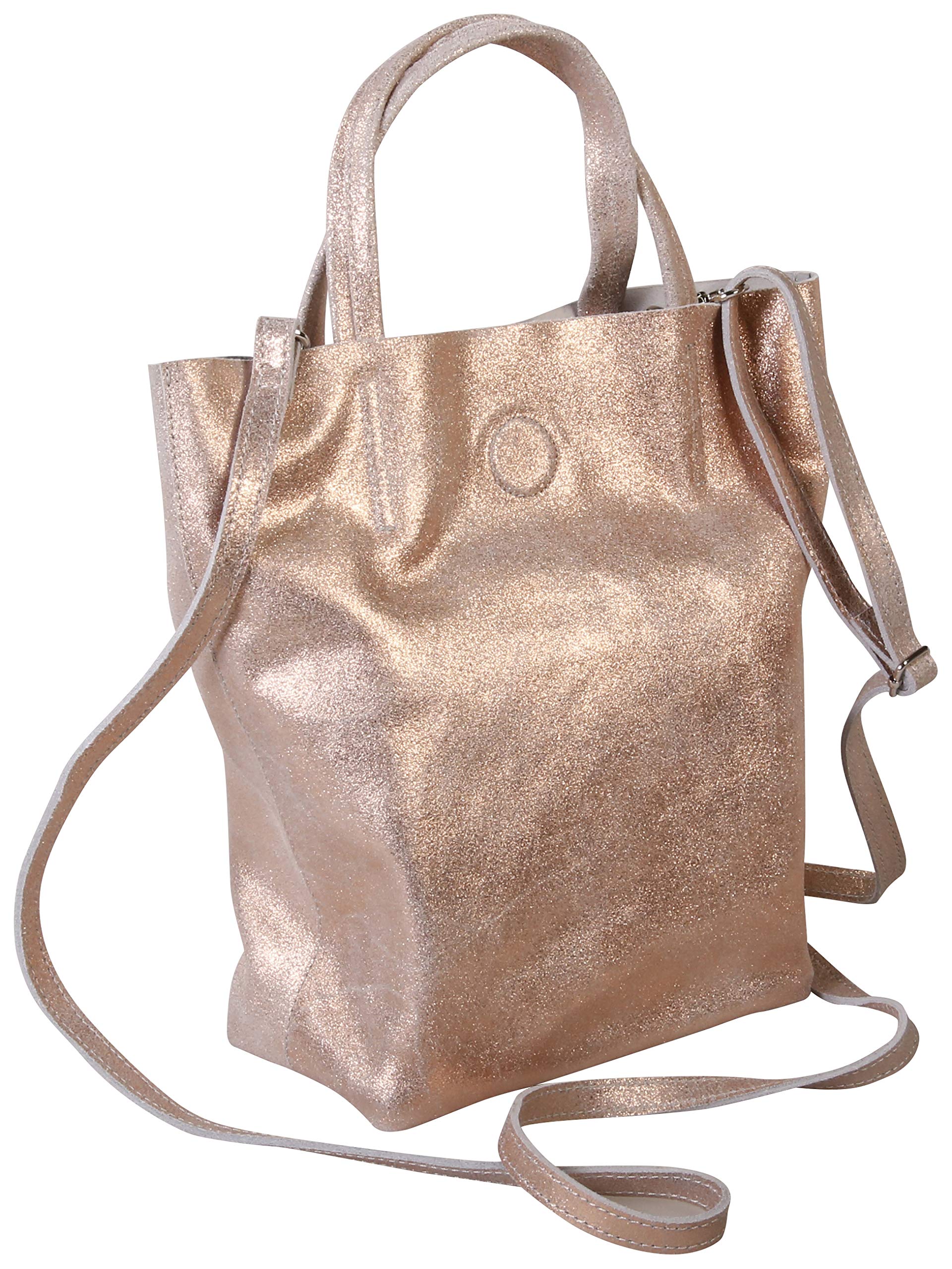 clairefontaine-400084c-tasche-plume-rund-lammwildleder-perlmutt-kupfer-25-x-16-5 image 1