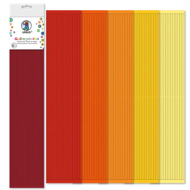 ursus-57510003-quillingstreifen-360-st-ck-5-mm-rot-orange-47-5-cm-aus-tonzeichen image 1