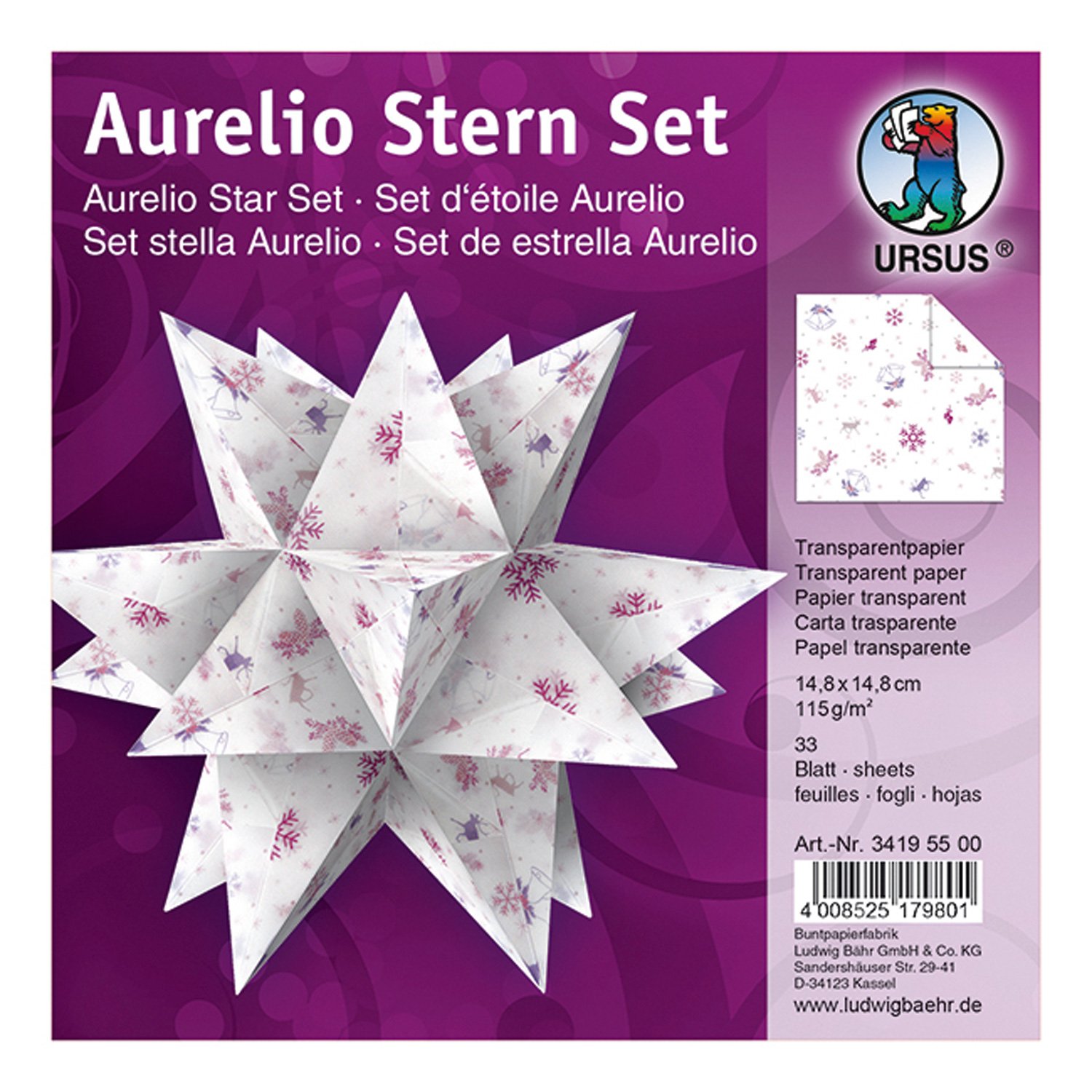 ursus-aurelio-stern-faltbl-tter-classic-christmas-14-8x14-8-cm-33-blatt image 6