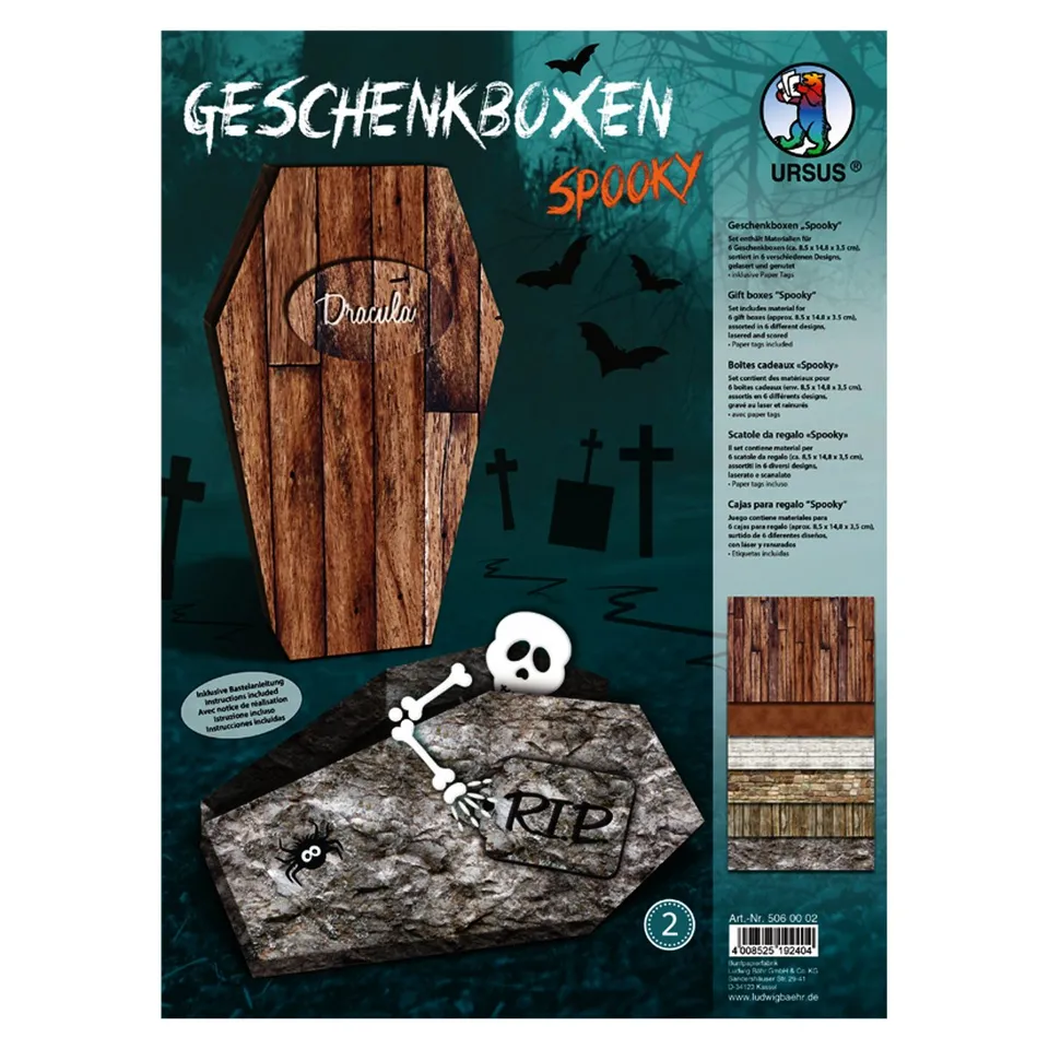 ursus-5060002-geschenkbox-spooky-6-boxen-12-paper-tags image 1